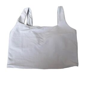 Abercrombie YPB Crop Square Neck Tank Small Blue